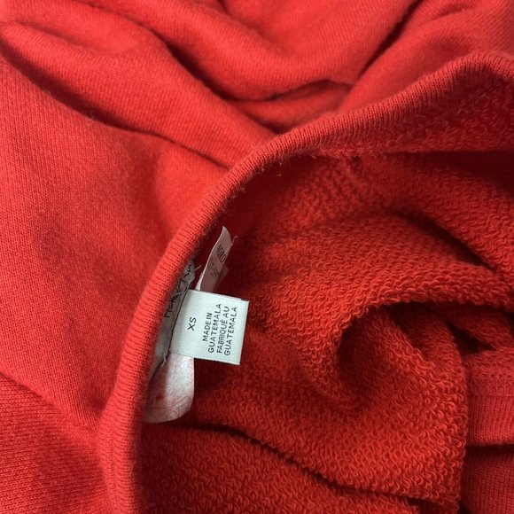 Women's Red Halogen Ring Detailed Tie Sleeve Crew Neck Sweatshirt Size XS - Picture 4 of 7